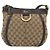 Borsa a Spalla GUCCI GG Canvas Beige Oro 203257 Auth mr2643 D'oro - vista 13