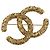 Spilla Lava CHANEL Metallo Tonalità Oro CC Auth BA14046V