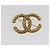 Spilla Lava CHANEL Metallo Tonalità Oro CC Auth BA14046V - vista 2