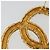 Spilla Lava CHANEL Metallo Tonalità Oro CC Auth BA14046V - vista 8