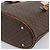 Céline Borsa a Spalla CELINE Macadam Canvas PVC Pelle Marrone Oro Auth 191052 D'oro - vista 15