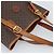 Céline Borsa a Spalla CELINE Macadam Canvas PVC Pelle Marrone Oro Auth 191052 D'oro - vista 6