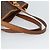 Céline Borsa a Spalla CELINE Macadam Canvas PVC Pelle Marrone Oro Auth 191052 D'oro - vista 7