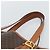 Céline Borsa a Spalla CELINE Macadam Canvas PVC Pelle Marrone Oro Auth 191052 D'oro - vista 8
