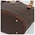 Céline Borsa a Spalla CELINE Macadam Canvas PVC Pelle Marrone Oro Auth 191052 D'oro - vista 9
