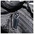 Zaino PRADA Nylon Nero Argento Auth 188504 - vista 25