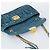 Borsa a Spalla Miu Miu Matelasse in Pelle Blu con Catena Oro Autentica 191596A - vista 19