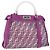 Borsa a mano FENDI Zucca Canvas Vinile Pelle 2way Viola Argento Auth mr2679A Porpora