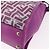 Borsa a mano FENDI Zucca Canvas Vinile Pelle 2way Viola Argento Auth mr2679A Porpora - vista 15