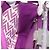 Borsa a mano FENDI Zucca Canvas Vinile Pelle 2way Viola Argento Auth mr2679A Porpora - vista 21