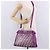 Borsa a mano FENDI Zucca Canvas Vinile Pelle 2way Viola Argento Auth mr2679A Porpora - vista 27