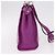 Borsa a mano FENDI Zucca Canvas Vinile Pelle 2way Viola Argento Auth mr2679A Porpora - vista 4
