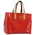 LOUIS VUITTON Monogram Vernis Reade PM Hand Bag Rouge M91088 LV Auth BA14001 Rosso