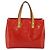 LOUIS VUITTON Monogram Vernis Reade PM Hand Bag Rouge M91088 LV Auth BA14001 Rosso - vista 2