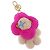 LOUIS VUITTON Vivienne Vison Christmas Key Holder Fur Pink M00870 Auth BA14035M