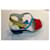 Sandali platform multicolore Jil Sander Navy Nero Bianco Rosso Blu Giallo - vista 4