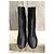 Sebastian Botas de cano curto em cetim preto com saltos adornados com strass e tachas prateadas - vista 3