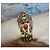 Bracciale Guy Laroche Stile Bizantino Dorato con Cabochon Rossi Rosso D'oro - vista 3