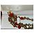 Bracciale Guy Laroche Stile Bizantino Dorato con Cabochon Rossi Rosso D'oro - vista 7