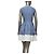 Timeless Chanel Blaues Kleid mit Cape – Spring 2013 Kollektion – Sz. 36 Gebraucht - Ansicht 3