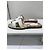 Sandali Hermès Oran bianchi in pelle e tessuto stampato 38 Bianco Multicolore - vista 2