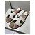 Sandali Hermès Oran bianchi in pelle e tessuto stampato 38 Bianco Multicolore - vista 4