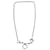 Hermès Mors de Bride Silver Necklace Silvery  - view 1