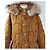 Etro Parka acolchada estampado paisley y capucha de pelo Castaño Roja Verde - vista 2