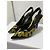 Décolleté slingback Louis Vuitton Stephen Sprouse Graphics Graffiti in vernice nero 38 Giallo - vista 3