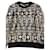 Chanel Jacquard-Strickpullover mit CC-Logo Schwarz Weiß  - Ansicht 1
