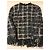 Jaqueta de tweed Chanel preto e branco Azul - vista 4