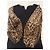 Dolce & Gabbana Abito nero con maniche a sbuffo leopardate Stampa leopardo - vista 2