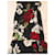 Dolce & Gabbana Seiden-Midikleid mit Blumenprint Schwarz Weiß Rot  - Ansicht 2