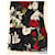 Dolce & Gabbana Seiden-Midikleid mit Blumenprint Schwarz Weiß Rot  - Ansicht 3