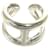 Ring Hermès Bague Osmo GM Silver Band Hermes Argenté  - vue 1