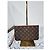 LOUIS VUITTON Monogram Neverfull MM Wristlet Marrón Castaño - vista 3