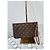 LOUIS VUITTON Monogram Neverfull MM Wristlet Marrón Castaño - vista 5