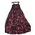 Bcbg Max Azria BCBGMAXAZRIA Maxikleid mit floralem Print Schwarz/Fuchsia Pink