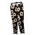 Hugo Boss Hose mit Blumenmuster Schwarz Weiß Gelb