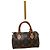 LOUIS VUITTON Monogram Mini Sac HL Boston Bag Brown Marrone Monogramma