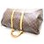 Borsa Boston Louis Vuitton Keepall 55 Marrone - vista 4