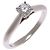 Cartier Platinum 1895 Solitaire Diamond Band Ring