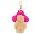 Portachiavi charm Louis Vuitton Vivienne Vison Rosa Beige - vista 2