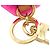 Portachiavi charm Louis Vuitton Vivienne Vison Rosa Beige - vista 4