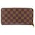 Louis Vuitton Zippy Wallet aus Damier Canvas Braun - Ansicht 2