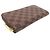 Louis Vuitton Zippy Wallet aus Damier Canvas Braun - Ansicht 3