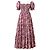 Autre Marque Caroline Constas Maxikleid mit Blumenprint Pink Weiß Lila
