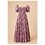 Autre Marque Caroline Constas Maxikleid mit Blumenprint Pink Weiß Lila - Ansicht 2