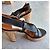 Sandali con zeppa Lanvin in pelle nera e sughero Nero - vista 12