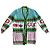 Langer Strickcardigan Gucci x Adidas Pink Weiß Rot Blau Mehrfarben Grün